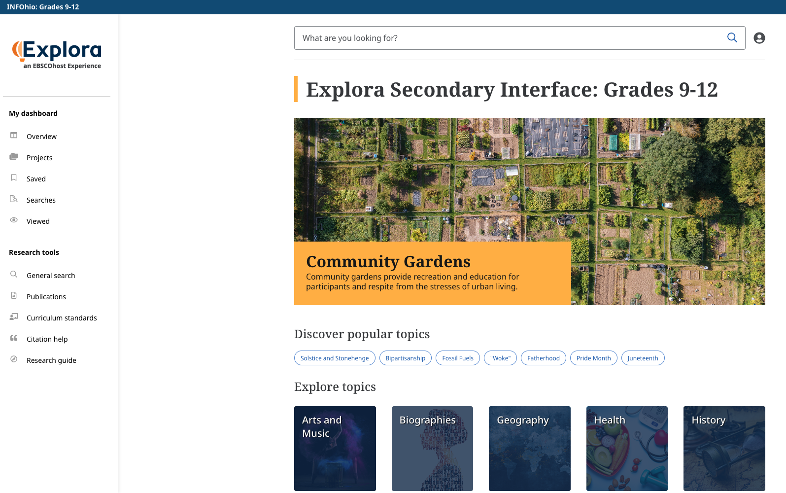 Explorahomepage