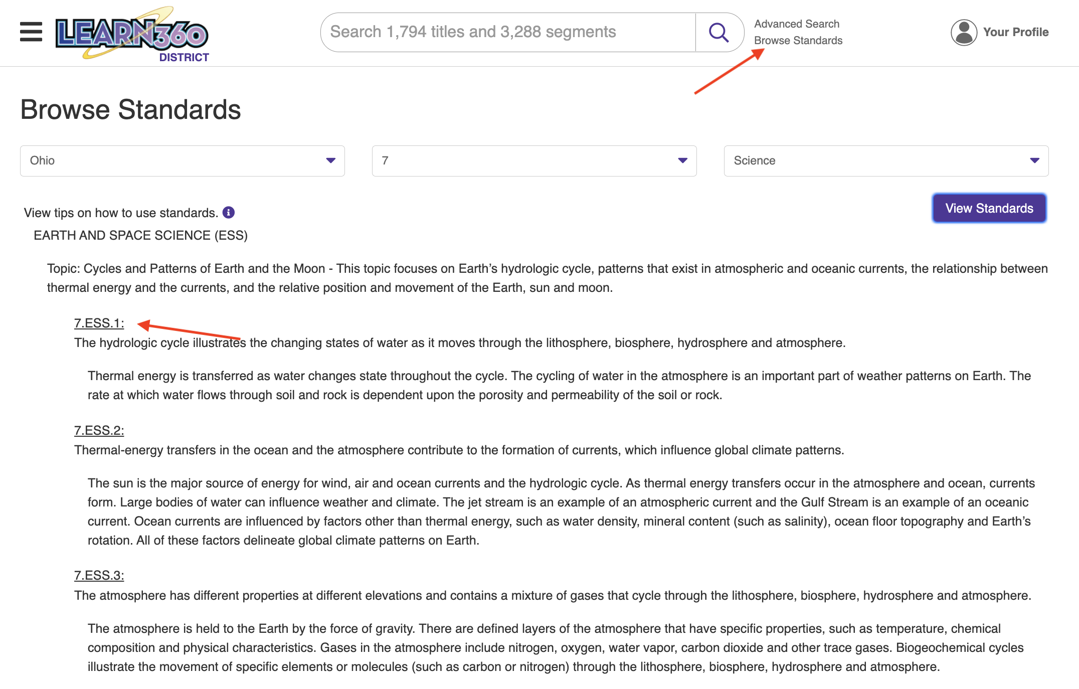 Learn360standardssearch