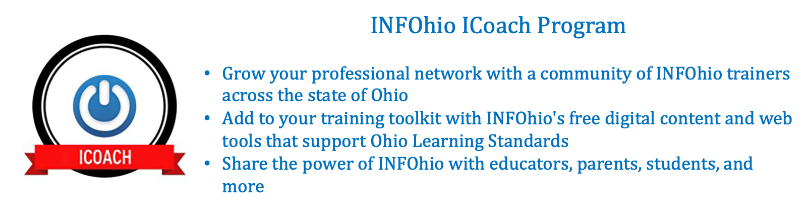  INFOhio ICoach Application is Open for 2024-2025